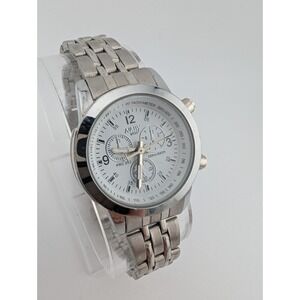 Nary Watch Women 29mm Silver Case 6.75"‎ Band- New Battery